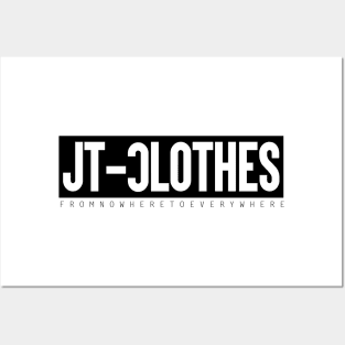 JT-Clothes Black logo stripes Posters and Art